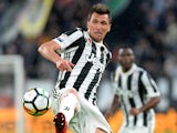 Mario Mandzukic in action for Juventus on April 15, 2018