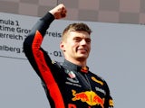 Max Verstappen pictured after the Austrian GP on July 1, 2018