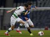 Mikey Johnston in action for Celtic in a youth fixture in 2017