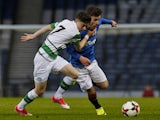 Mikey Johnston in action for Celtic in a youth fixture in 2017