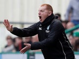 Neil Lennon in charge of Hibernian on April 21, 2018