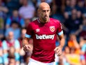 Pablo Zabaleta in action for West Ham United in a friendly on July 14, 2018