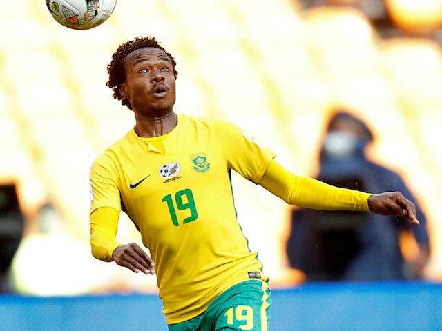 Percy Tau in action for South Africa on October 7, 2017