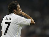Raul in action for Real Madrid in 2009