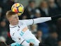 Sam Clucas in action for Swansea City on March 3, 2018