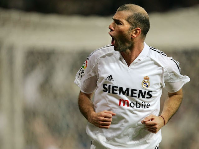 Zinedine Zidane in action for Real Madrid during his playing days