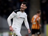 David Nugent in action for Derby County on December 26, 2017
