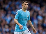 Phil Foden in action for Manchester City on April 22, 2018