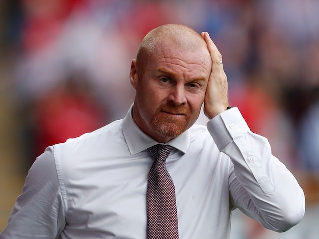 Burnley manager Sean Dyche reacts during his side's Europa League qualifying clash with Aberdeen on July 26, 2018