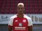 Jean-Philippe Gbamin poses for his Mainz team photo in July 2017