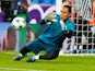 Keylor Navas warms up for Real Madrid on September 13, 2017