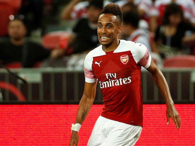 Pierre-Emerick Aubameyang in action for Arsenal in pre-season on July 27, 2018