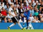 Jeffrey Schlupp puts Andre Schurrle under pressure during the Premier League clash between Fulham and Crystal Palace on August 11, 2018