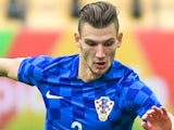 Borna Barisic in action for Croatia in January 2017