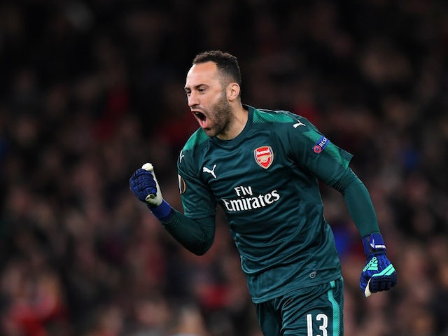 David Ospina in action for Arsenal in the Europa League on April 26, 2018