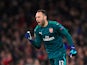 David Ospina in action for Arsenal in the Europa League on April 26, 2018
