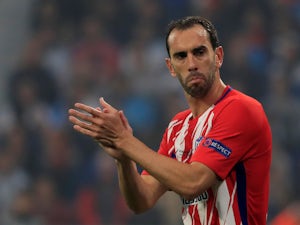 Diego Godin in action for Atletico Madrid in the Europa League final on May 16, 2018