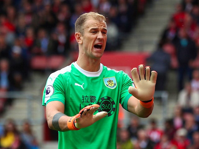 Joe Hart in action during the Premier League game between Southampton and Burnley on August 12, 2018
