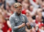 An understated Jurgen Klopp during the Premier League game between Liverpool and West Ham United on August 12, 2018