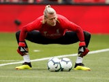 Loris Karius protects the balls during the Premier League game between Liverpool and West Ham United on August 12, 2018