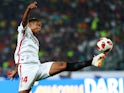 Luis Muriel in action during the Supercopa de Espana between Sevilla and Barcelona on August 12, 2018