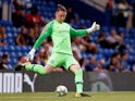 Marcin Bulka in action during the pre-season friendly between Chelsea and Lyon on August 7, 2018