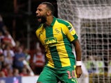 Matt Phillips celebrates grabbing the equaliser during the Championship game between Nottingham Forest and West Bromwich Albion on August 7, 2018