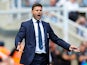 Tottenham Hotspur manager Mauricio Pochettino barks instructions during his side's Premier League clash with Newcastle United on August 11, 2018
