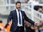 Tottenham Hotspur manager Mauricio Pochettino barks instructions during his side's Premier League clash with Newcastle United on August 11, 2018