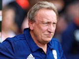 Cardiff City manager Neil Warnock watches on during his side's 2-0 defeat to Bournemouth in the Premier League on August 11, 2018
