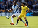 Pedro in action for Chelsea during their Premier League clash with Huddersfield Town on August 11, 2018