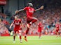 Sadio Mane nabs the third during the Premier League game between Liverpool and West Ham United on August 12, 2018