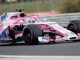 Sergio Perez in action for Force India in July 2018