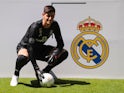Thibaut Courtois is unveiled as a Real Madrid player on August 9, 2018