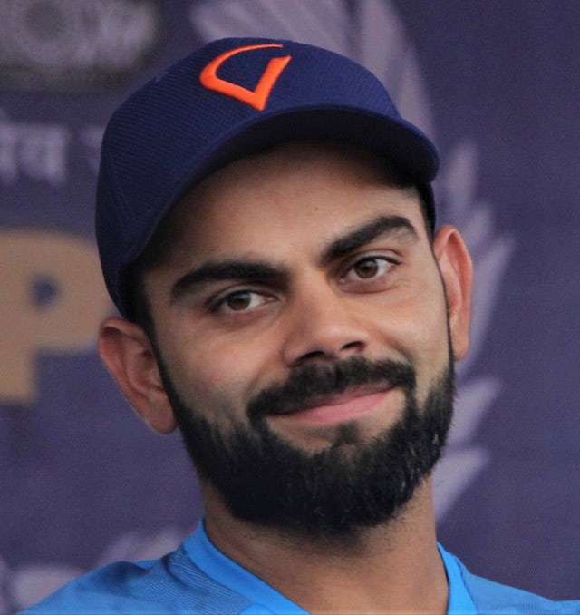 Virat Kohli wasn't smiling after being bowled by Rashid's unplayable delivery