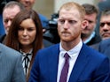 Ben Stokes faces the media after he is acquitted of affray on August 14, 2018