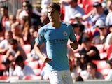 John Stones in action for Manchester City during the Community Shield on Auugust 7, 2018