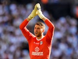 Marcus Bettinelli in action for Fulham in the Championship playoff final on May 26, 2018
