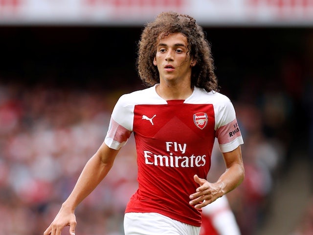 Arsenal midfielder Matteo Guendouzi in action during his side's Premier League clash with Manchester City on August 12, 2018