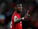 Manchester United midfielder Paul Pogba in action during his side's Premier League clash with Leicester City on August 10, 2018