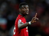 Manchester United midfielder Paul Pogba in action during his side's Premier League clash with Leicester City on August 10, 2018