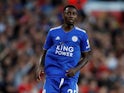 Leicester City midfielder Wilfred Ndidi in action during his side's Premier League opener against Manchester United.