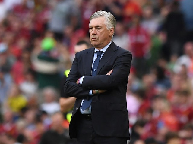 Carlo Ancelotti in charge of Napoli on August 4, 2018