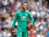 David de Gea in action for Manchester United on August 19, 2018