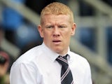 Gary Holt in charge of Falkirk in November 2013