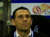 Gus Poyet in charge of Shanghai Shenhua in March 2017