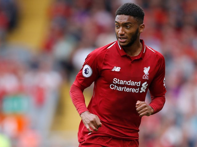 Joe Gomez in action for Liverpool on August 13, 2018