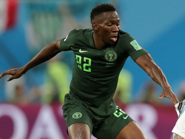 Kenneth Omeruo in action for Nigeria at the World Cup on June 26, 2018