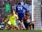 Chelsea striker Alvaro Morata goes for goal during his side's Premier League clash with Bournemouth on September 1, 2018