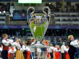 A generic image of the Champions League trophy on August 15, 2018